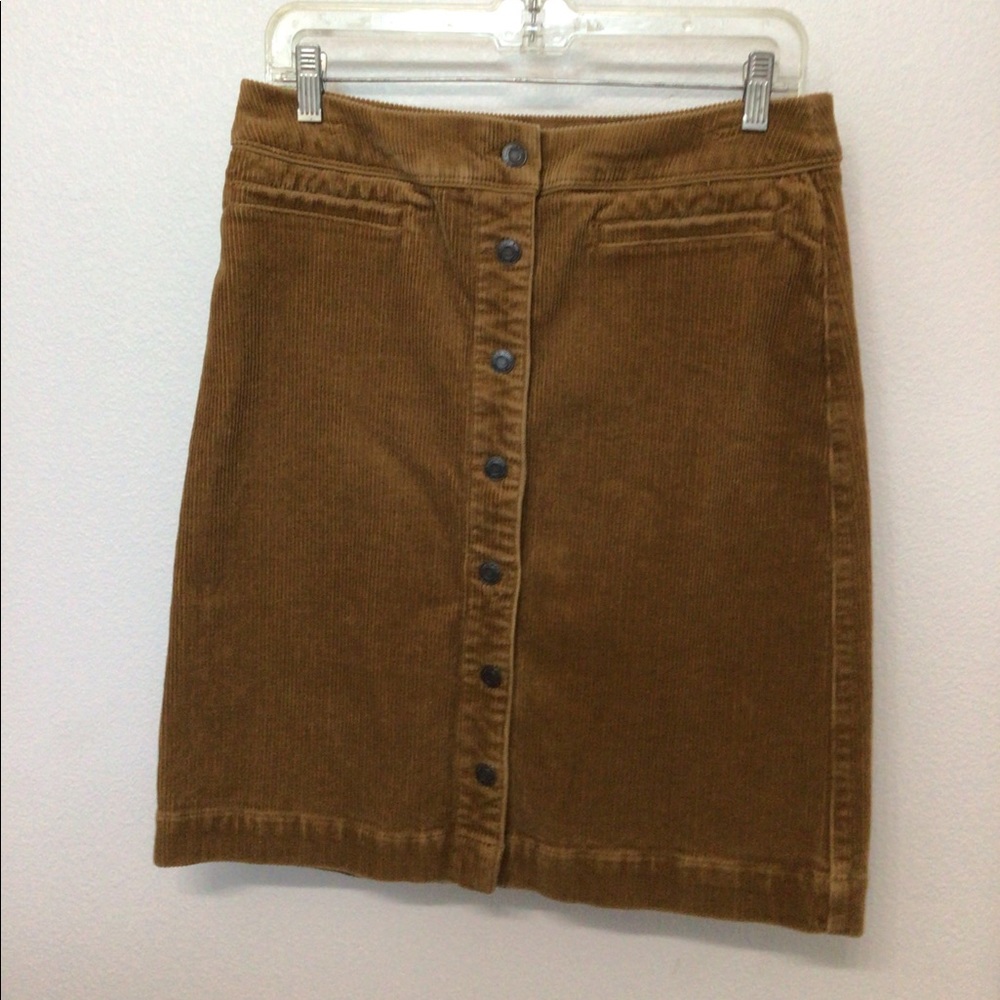 Land’s End Cotton Corduroy Short Skirt Size 10 Petite